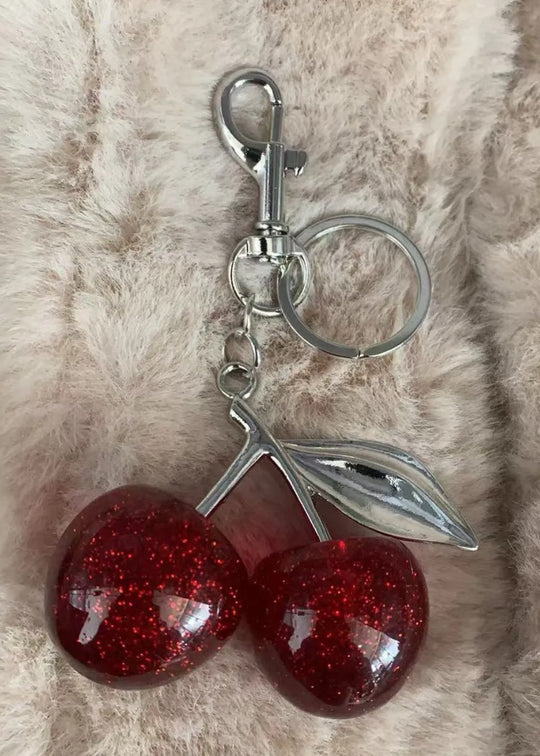 Rød kirsebær charm