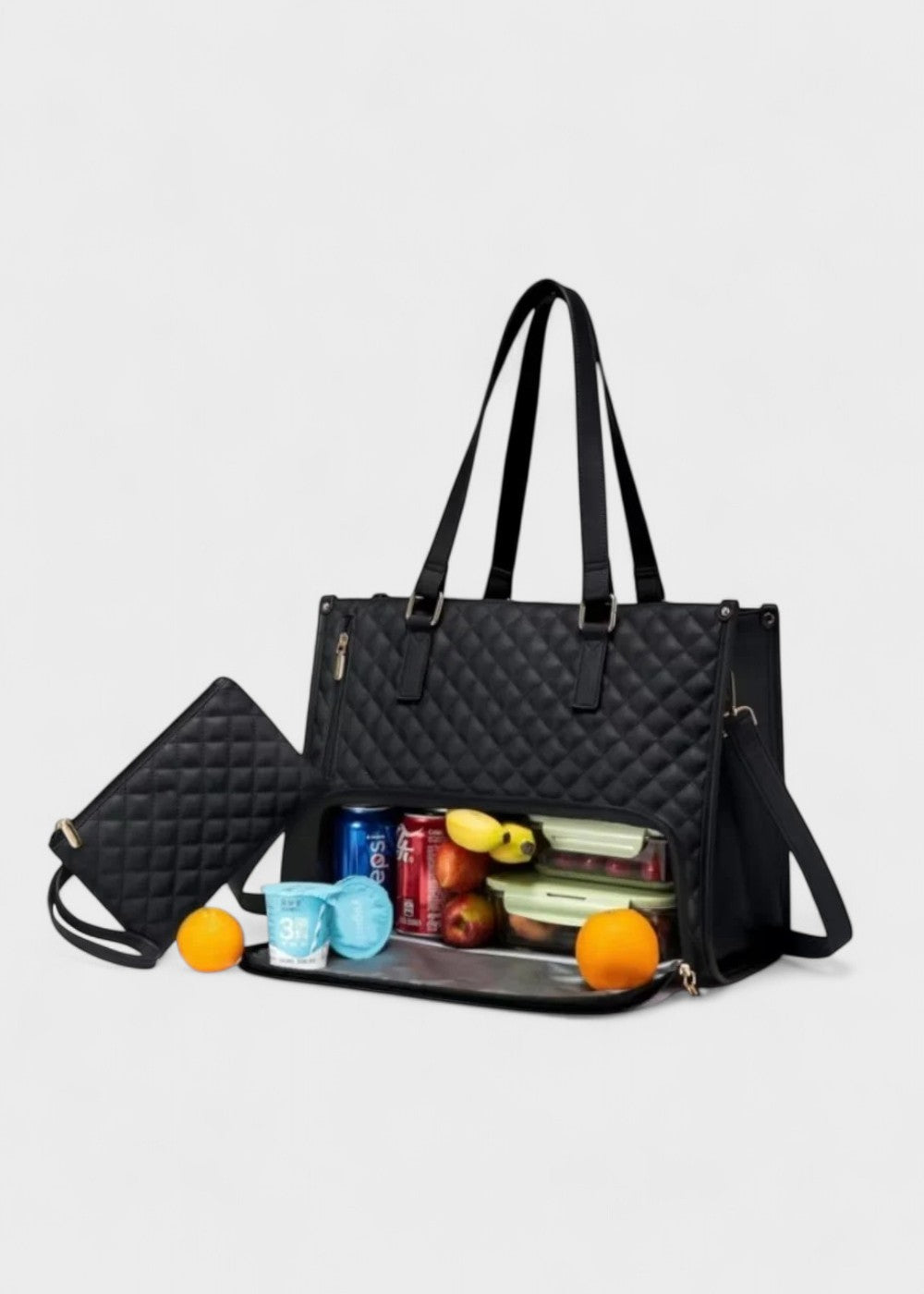 3-i-1 quiltet shopper taske
