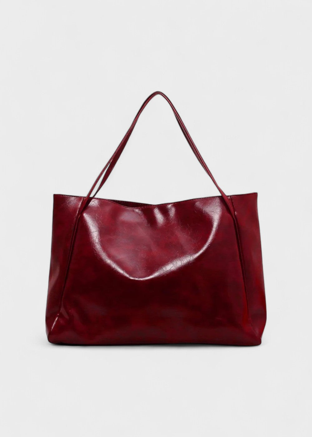 Dina - Læder shopper taske