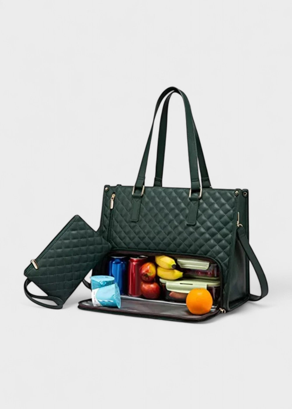 3-i-1 quiltet shopper taske