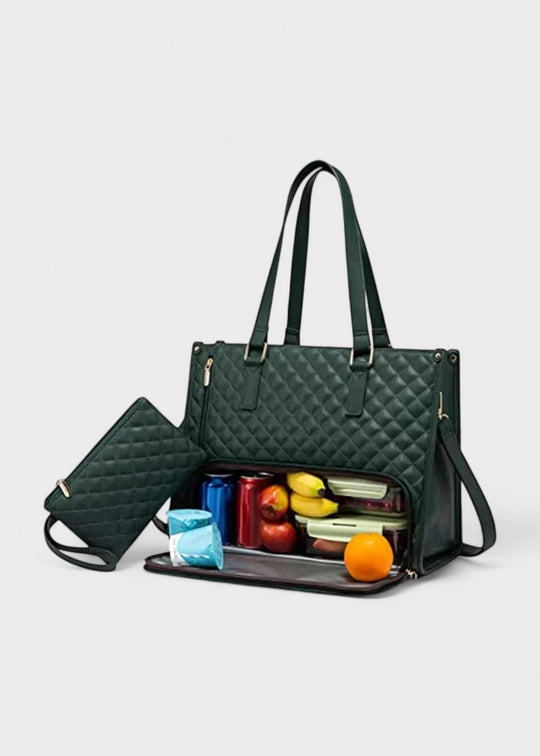 3-i-1 quiltet shopper taske