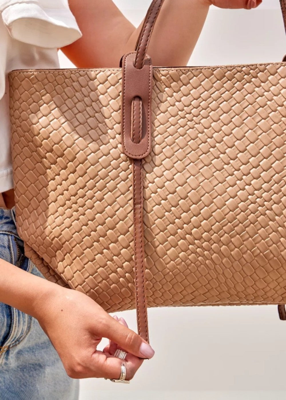 Vicky Vævet Tote