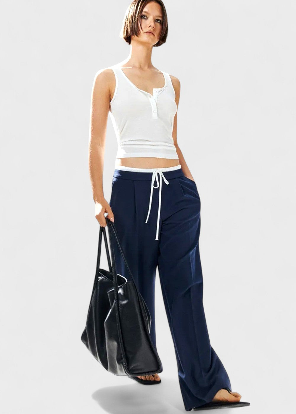 Dina - Læder shopper taske