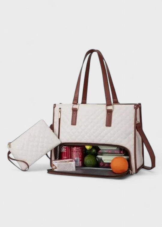 3-i-1 quiltet shopper taske