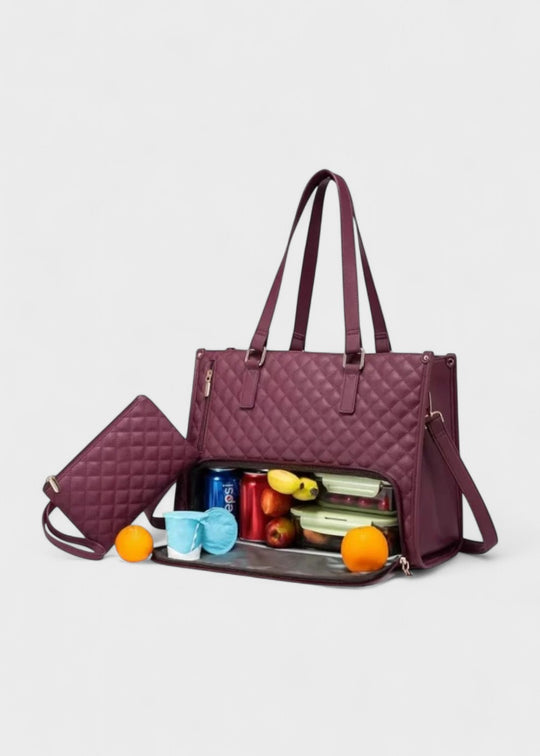 3-i-1 quiltet shopper taske