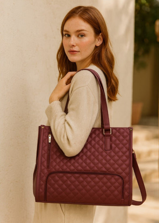 3-i-1 quiltet shopper taske